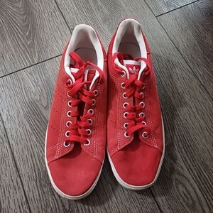 Red Stan Smith Adidas Shoes